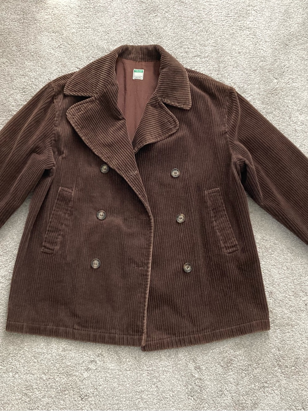 Vintage Corduroy Peacoat